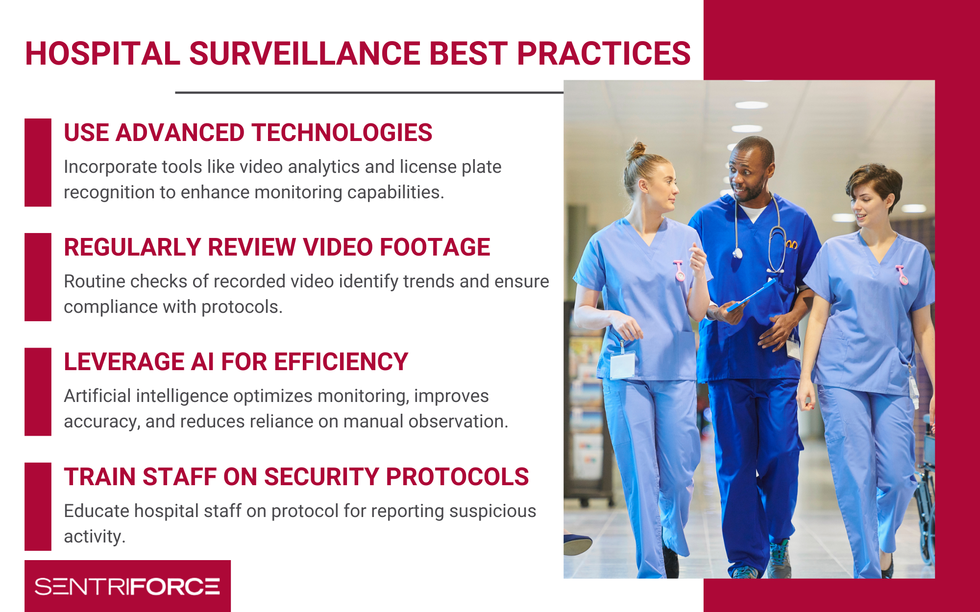 hospital video surveillance best practices